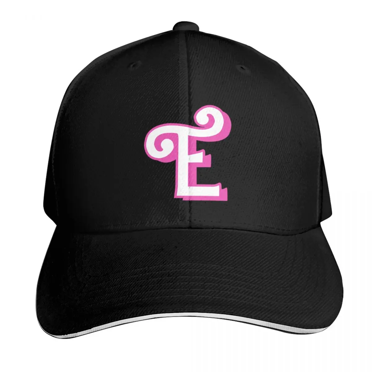 Bubble Pink Letter E - Monogram - Initial - Alphabet Baseball Cap Men Women Casual Summer Sport Sun Cap