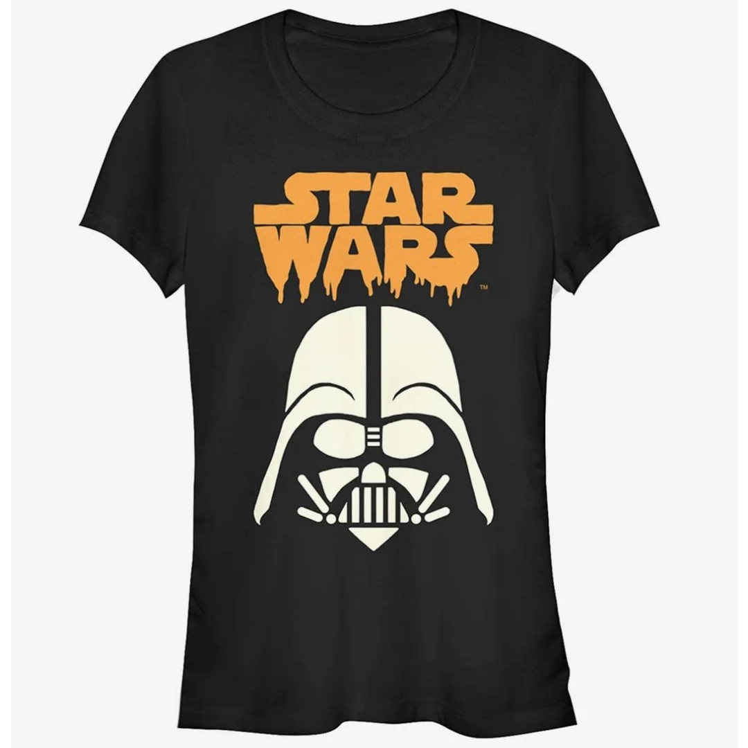 Star Wars Yoda Halloween Spooky Darth Vader Helmet T-Shirt for Men Vintage Street Short Sleeve T Shirts Mens Womens Clothing