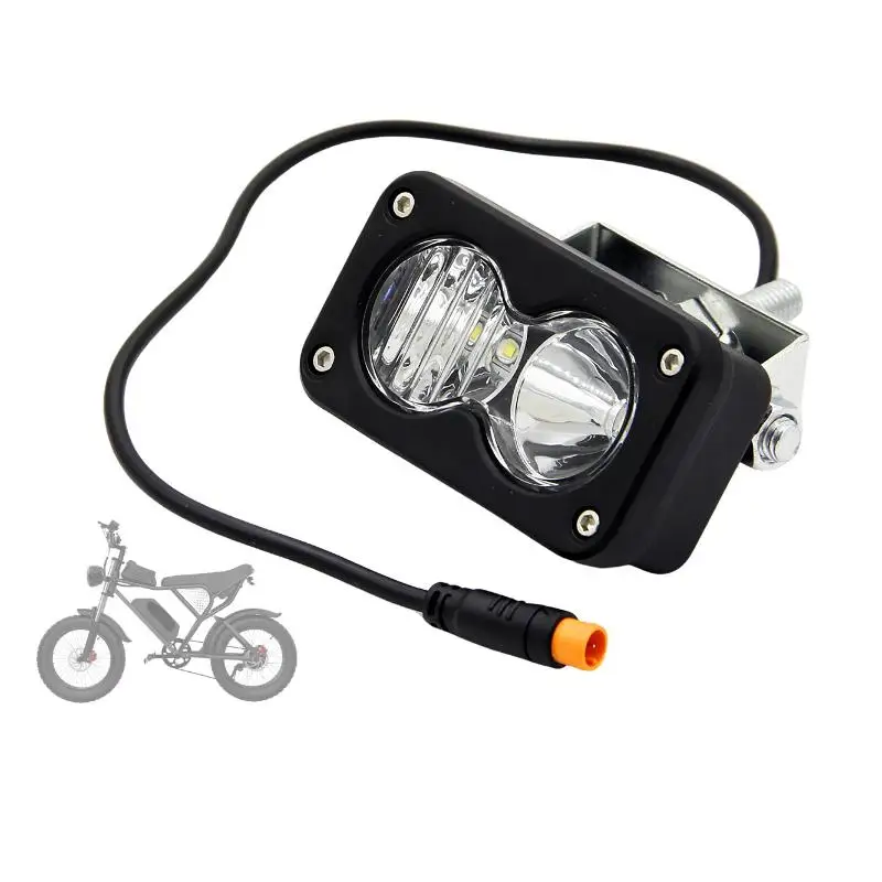 3 Inch LED Pod Spotlight Dustproof Anti Glare Auxiliary Light for Ridstar Q20 Motorcycle Offroad Pickup ATV UTV