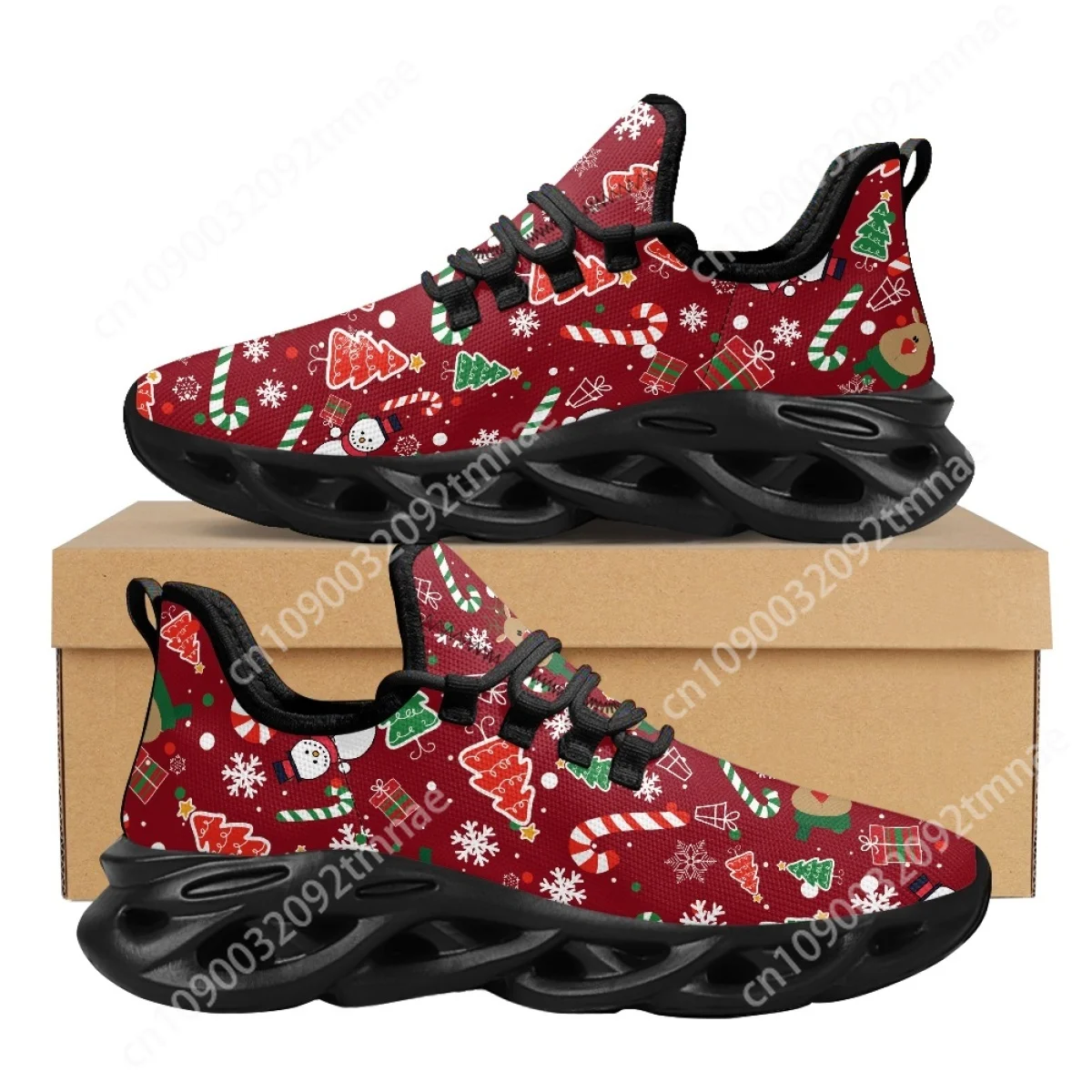 

Merry Christmas Christmas gifts Santa Claus Tennis Shoes for Custom Outdoor Work Breathable Flats Sneakers Zapatos Para Mujeres