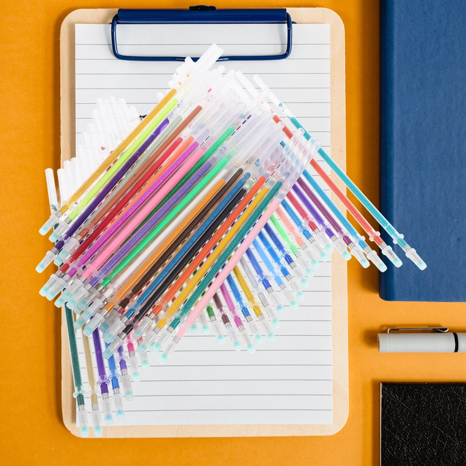 

60pcs Gel Pen Refills Colored Glitter Ink Fine Point Pens Replacement Tips For Writing Drawing Coloring School Office Stationery