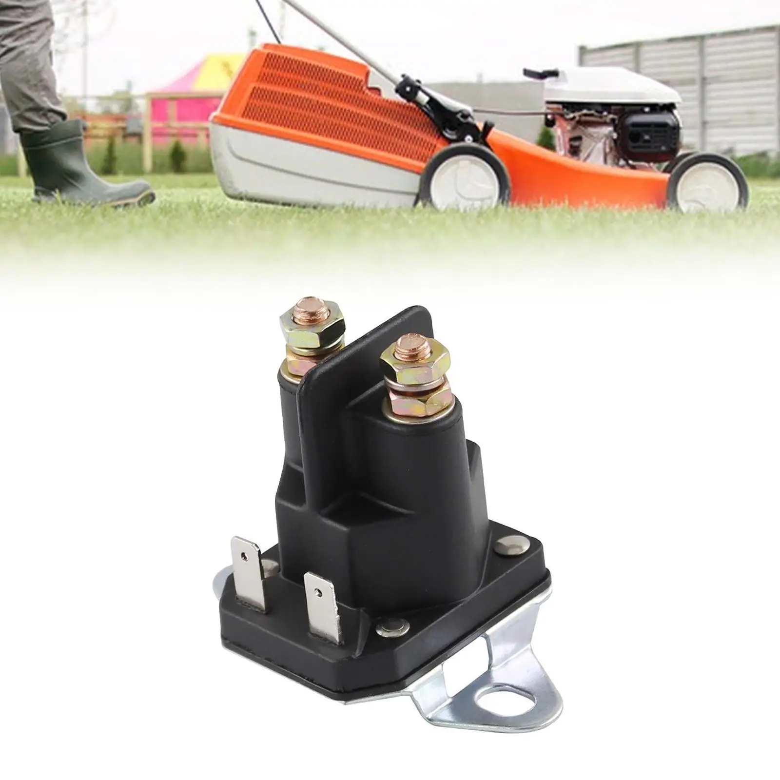 

Durable Starter Relay Solenoid Premium Plastic Component for Lawn Mower Replace 44814800 1755382YP