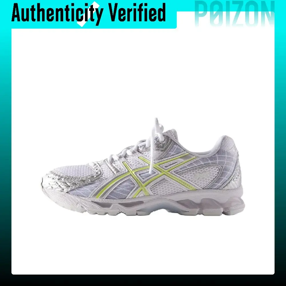 KITH x ASICS GEL Nimbus 10.1 Abrasion Resistant Low top Running Shoes Unisex White Silver 1203A844-100