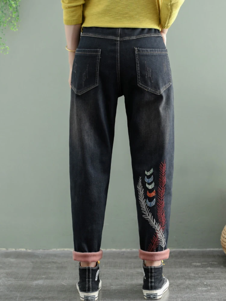 Max LuLu 2021 Korean Fashion Style Winter Trousers Womens Loose Vintage Jeans Ladies Casual Punk Denim Pants Oversized Pantalons