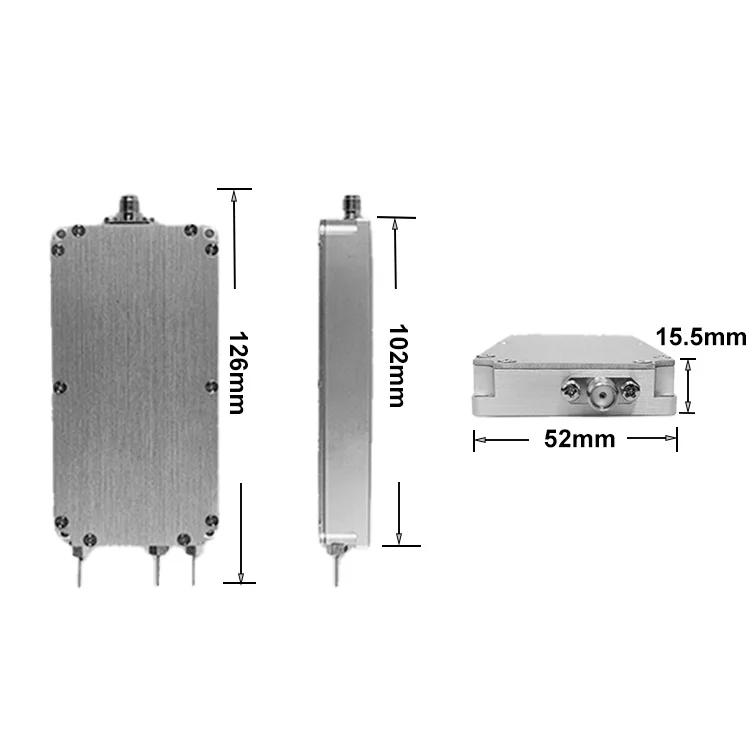 20W 5.8G 5725-5850mhz UAV Shielding Module Signal Defense RF Power Block Drone Detect System