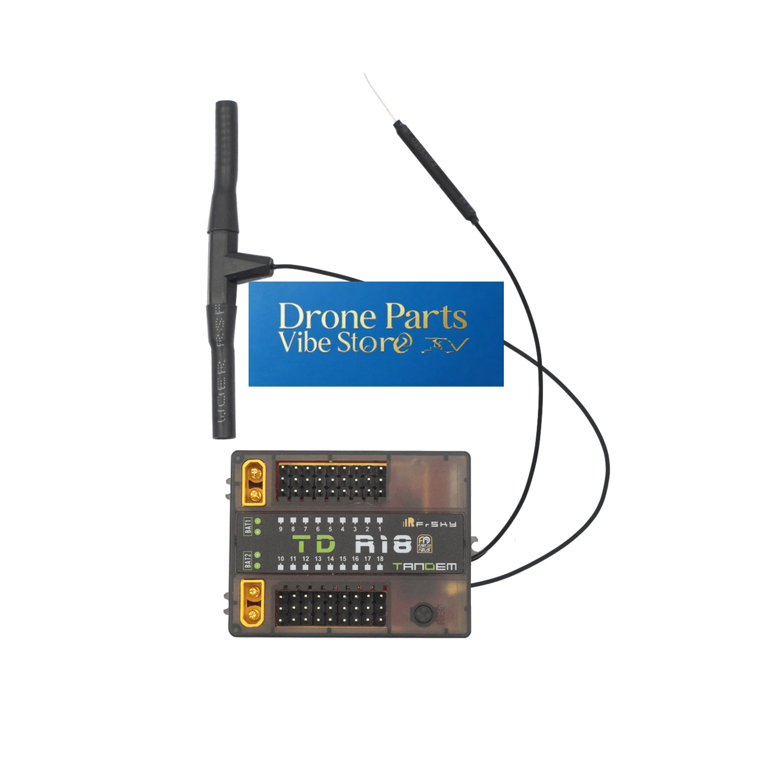 Drone Parts FrSky 2.4G 900M Tandem Dual-Band Receiver TD R18 With 18CH Ports For Remote Control Systems