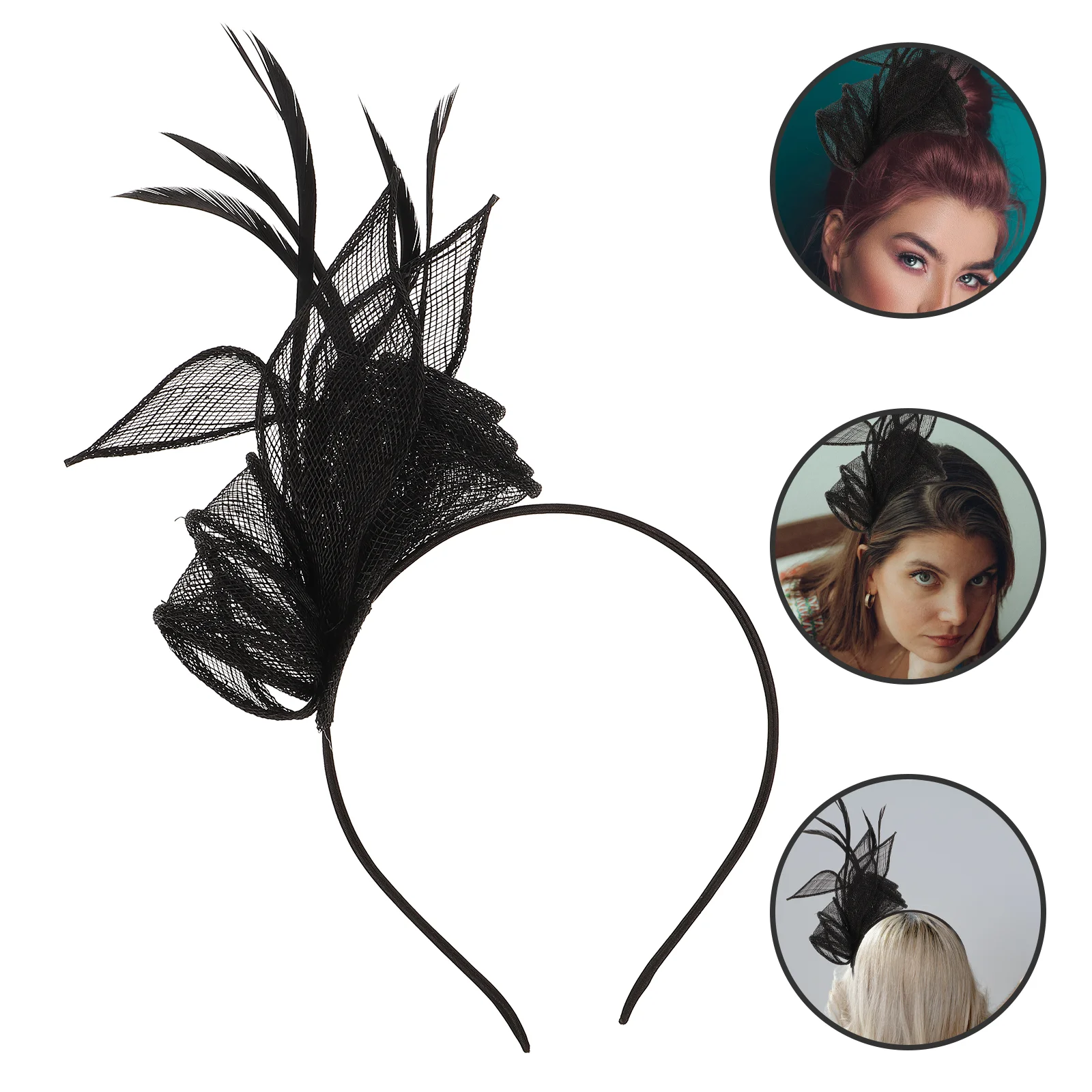 

Head Bands Party Veil Headband Wedding European Mask Black Banquet