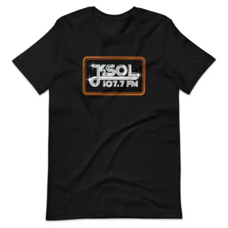 NEW KSOL 107 7 FM RADIO ROCK STATION LOGO UNISEX T SHIRT FUNNY TEE USA S 5XL