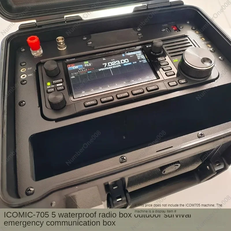 IC-705 Radio Box Outdoor Survival Short Wave Disaster Emergency Communication Watertight Caisson Metal Panel