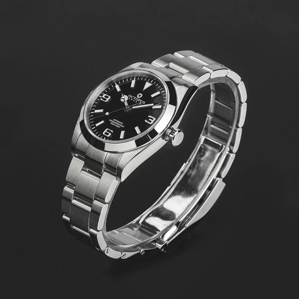 الأخطبوط استكشاف 36 مللي متر ساعة PT5000 SW200 التلقائي الميكانيكية المينا الهاتفي الياقوت كريستال تسلق سلسلة الرجال الفاخرة Watchdives