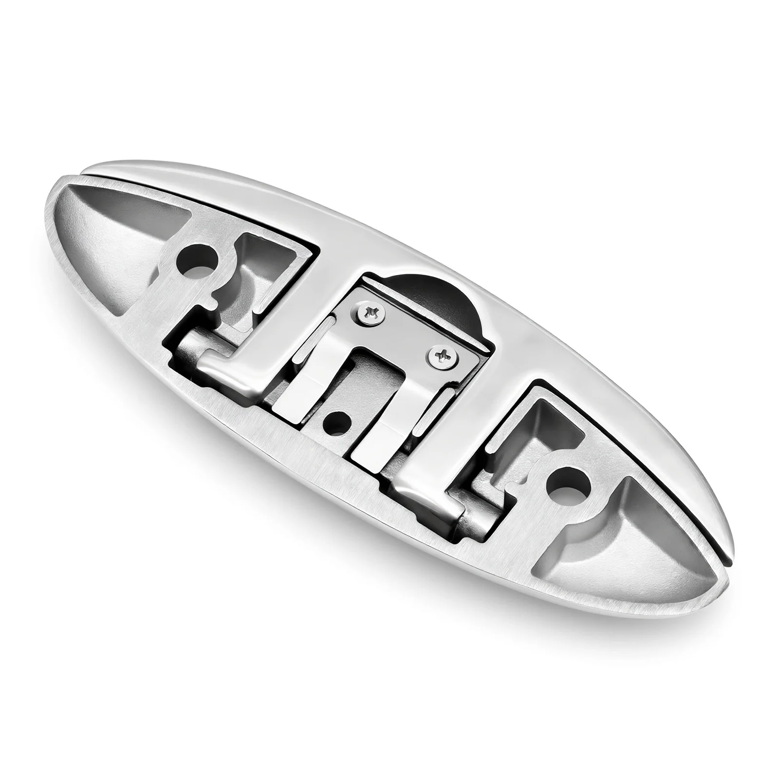 6 인치 해양 등급 보트 스테인레스 스틸 316 접이식 풀업 클리트 독 데크 선박 요트 보트 용 해양 하드웨어 라인 로프 클리트