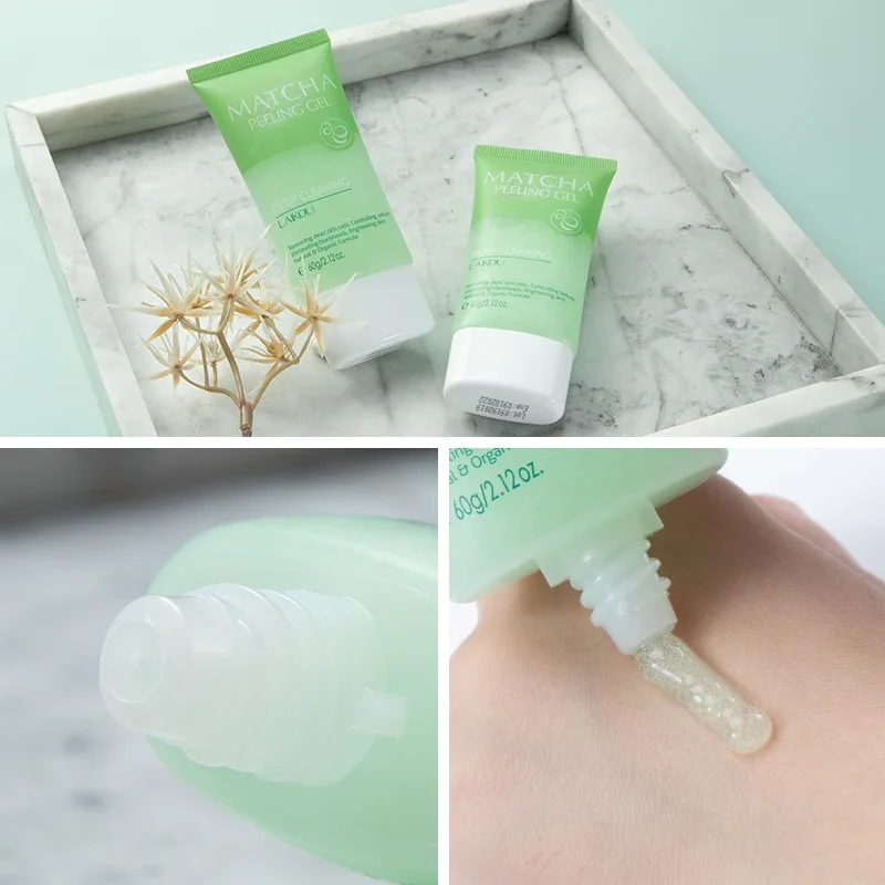 LAIKOU Matcha Exfoliating Exfoliate Peeling Gel Facial Scrub Moisturise  Nourishing Repair Scrubs Face Cream Skin Care