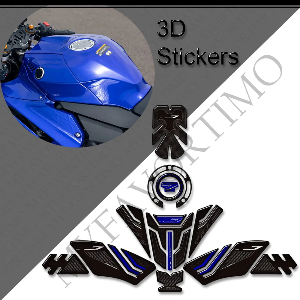 

Motorcycle For YZF-R7 YZFR7 YZF R7 Tank Pad TankPad Cap Grips Gas Fuel Kit Knee Stickers Decals Protector Fairing Fender 2026