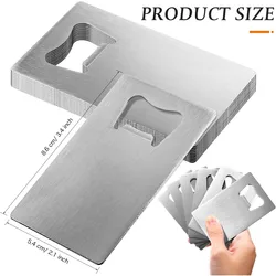 1/10/20pcs Stainless Steel Beer Bottle Opener for Wallet and Pocket, Can Be Carved for Restaurants/bars DIY Wedding Favor Gift
