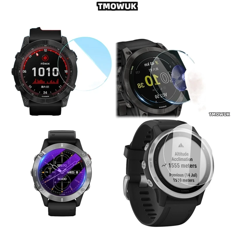 

For Garmin Fenix 6 6S 6X Pro Silver Ultra-Thin 9H HD Anti-Scratch Screen Protector