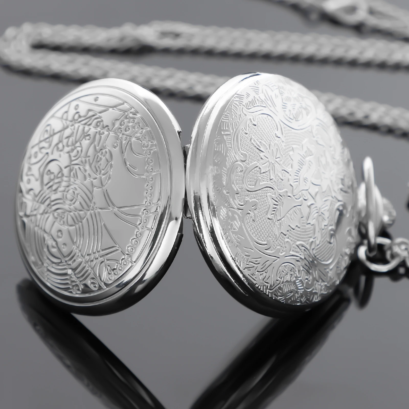 레트로 클래식 닥터 테마 쿼츠 아날로그 주머니 시계 남성 여성 풀 헌터 골동품 클래식 시계 Fob 체인 Dropshipping