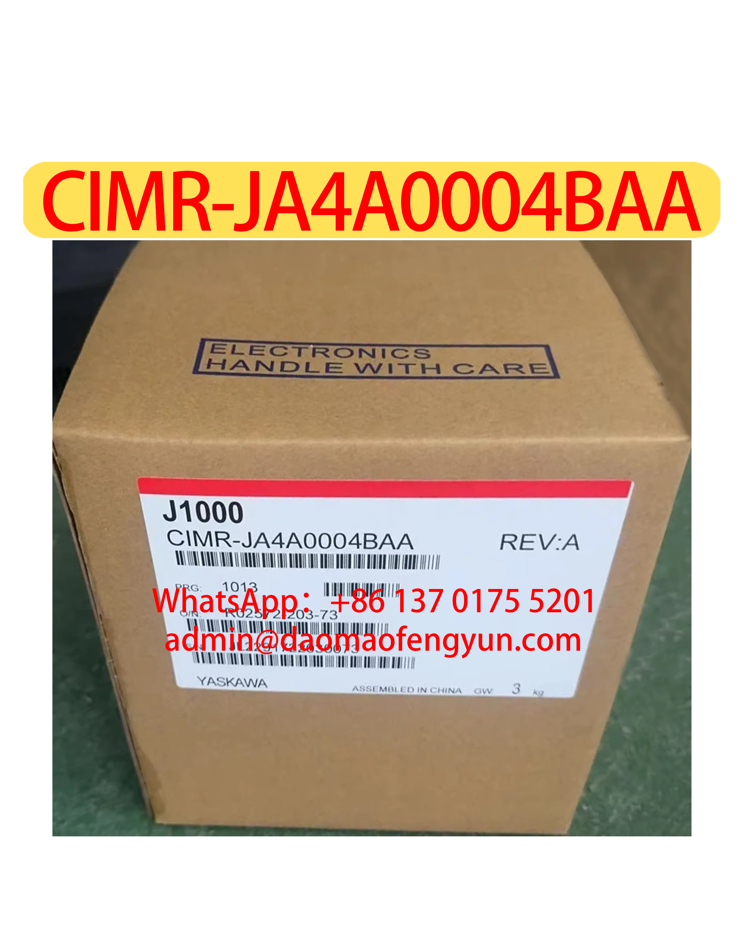 CIMR-JA4A0004BAA Brand New Variable Frequency Drive with Packaging Box