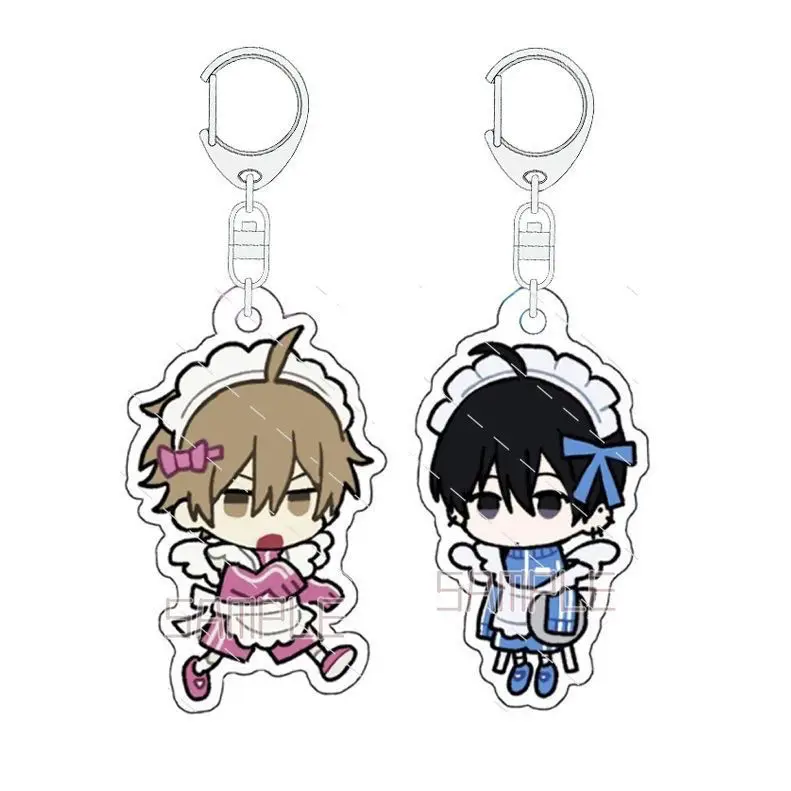 Tashiro Kun Kimi Tte Yatsu Wa Maid Anime Keychain Women Ebihara Acrylic Key Chain Man Cute Key Ring Pendant Ornament