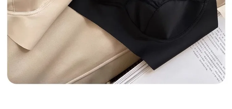 Sujetador sexy de encaje tipo conejita para mujer, sin costuras, con espalda hermosa, sin tirantes, que reduce el tamaño del ...