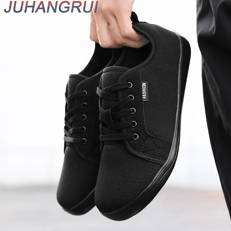 Scarpe da uomo a punta larga a piedi nudi Scarpe da passeggio in mesh traspirante Sneakers casual leggere Appartamenti comodi Suola morbida a caduta zero