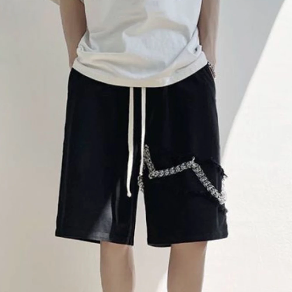 

Summer Outfits M Casual Loose Fit Shorts Men's Vacation Casual Pants Casual Shorts Black And Apricot Brand New Condition