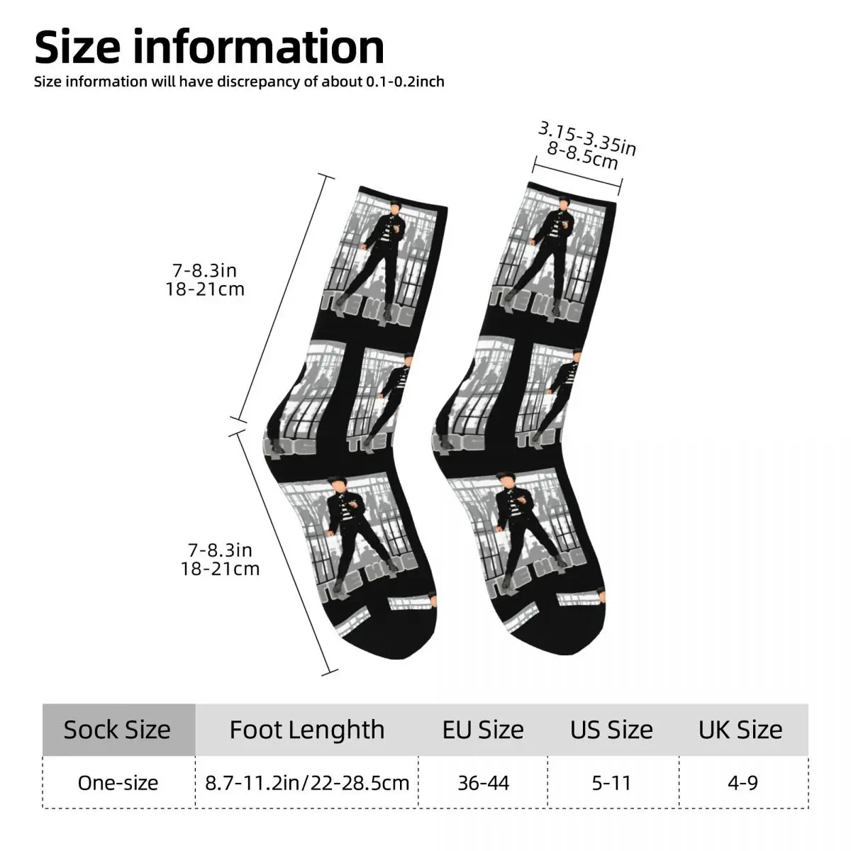 Men Socks E-Elvis The King Jailhouse Stockings Spring Modern Soft Socks Printed Outdoor Sports Anti-Slip Socks