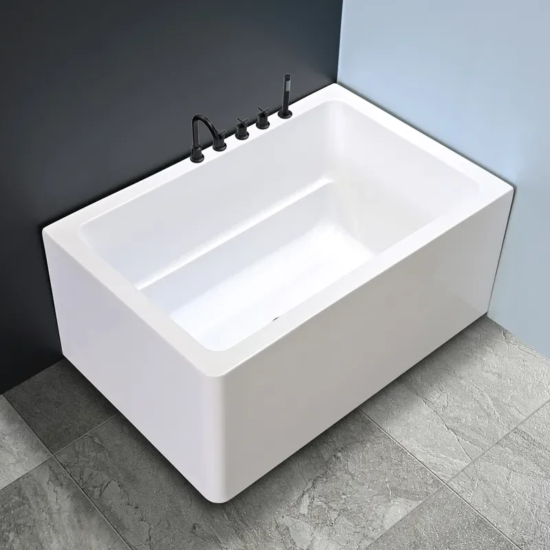 for Acrylic Seamless Integrated Bathtub Household Adult Skirt Tub Independent 1.0-1.7m Factory Direct Sales