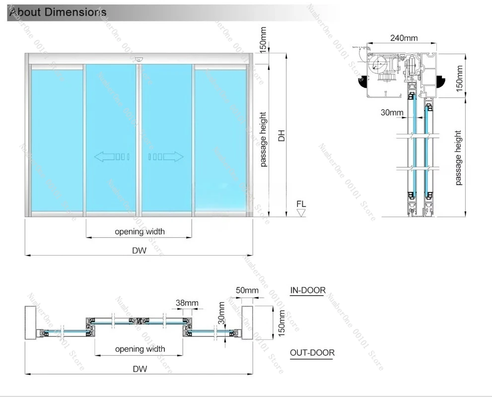 Automated Double Glass Door Automation