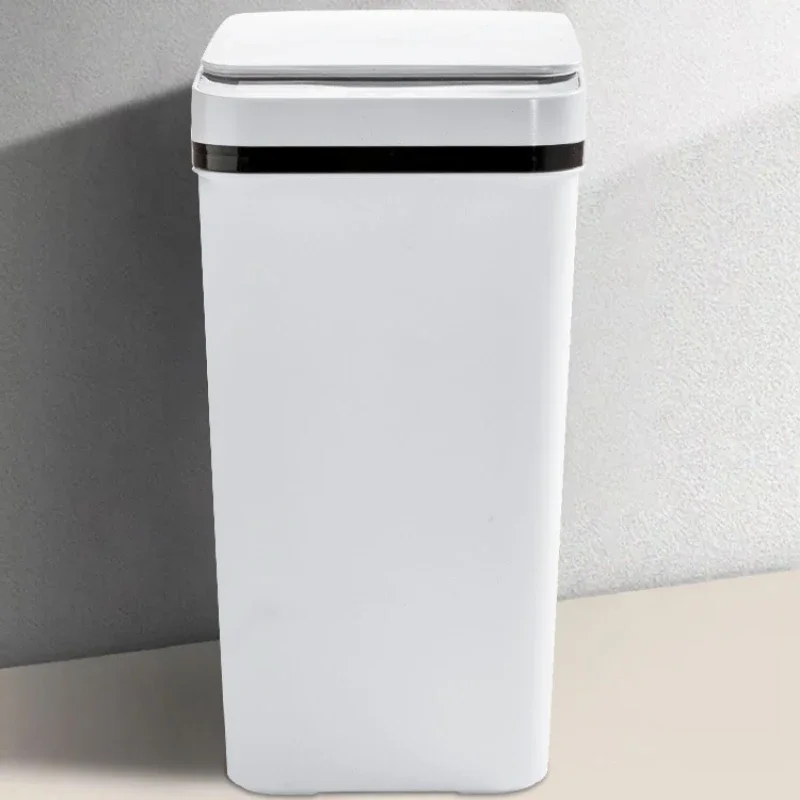 12L Smart Trash Can Waterproof Automatic Sensor Garbage Can for Bathroom Kitchen Garbage Living Room Recycle Bins Smart Home