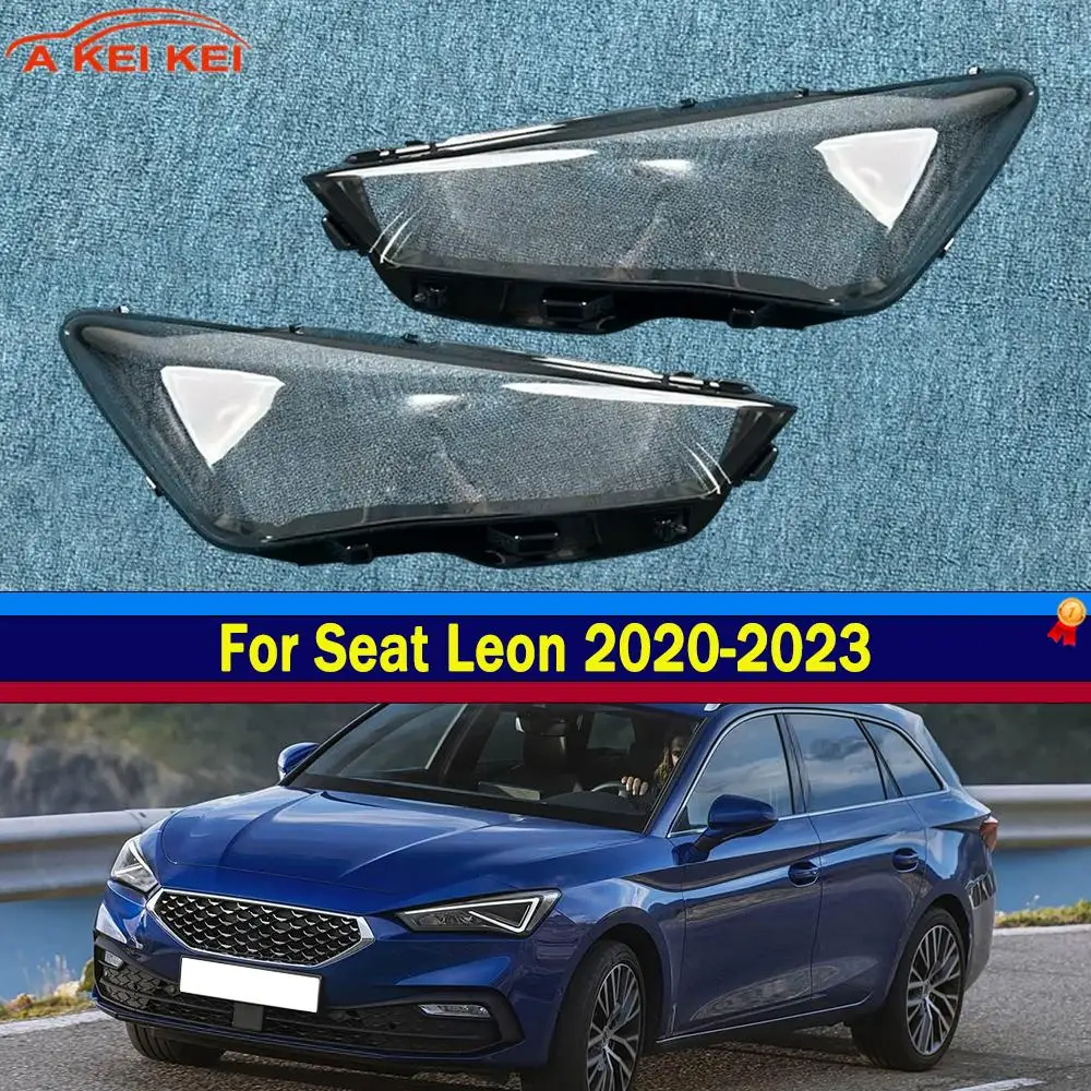 

For Seat Leon 2020 2021 2022 2023 Front Headlamp Transparent Lampshade Lamp Shell Masks Headlight Cover Lens Shell Accessories
