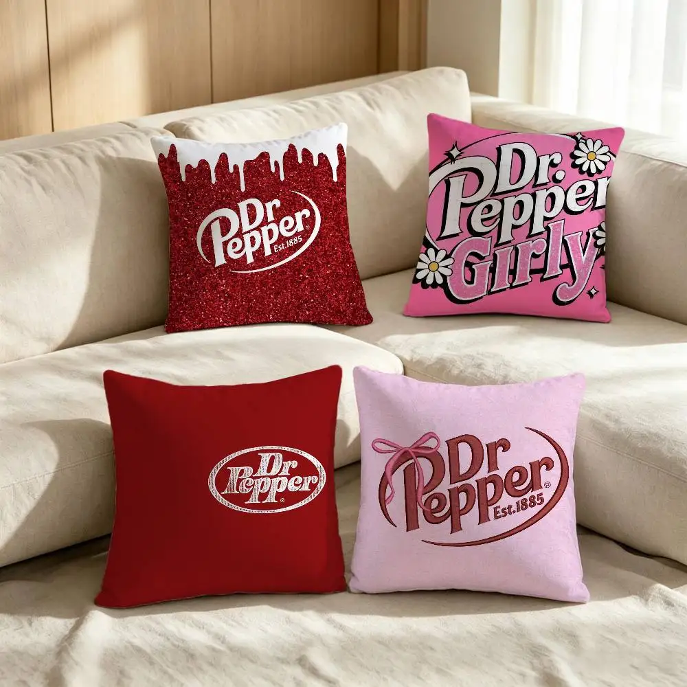 Dr Pepper Girly Daisy Fashion Decorative Pillowcase Throw Cover Pillow Case Cushion For Living Room Square Home Decor