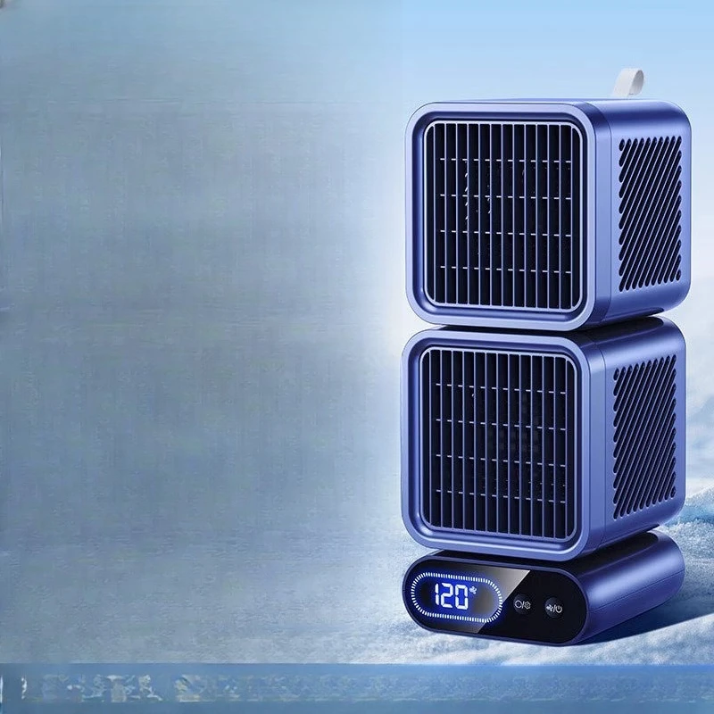 

Household small electric fan, silent refrigeration and air conditioner, new mobile cooler 2025 battery life cooling and rec