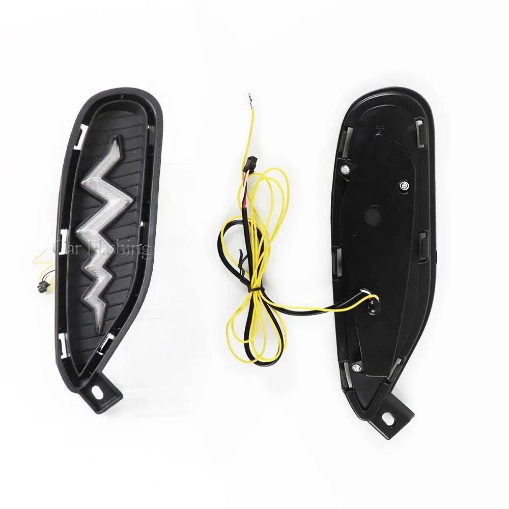 

Автомобильные светодиодные дневные ходовые огни для BYD Song Plus DMi 2021 2022, крышка противотуманной фары DRL с плавным указателем поворота, передняя часть