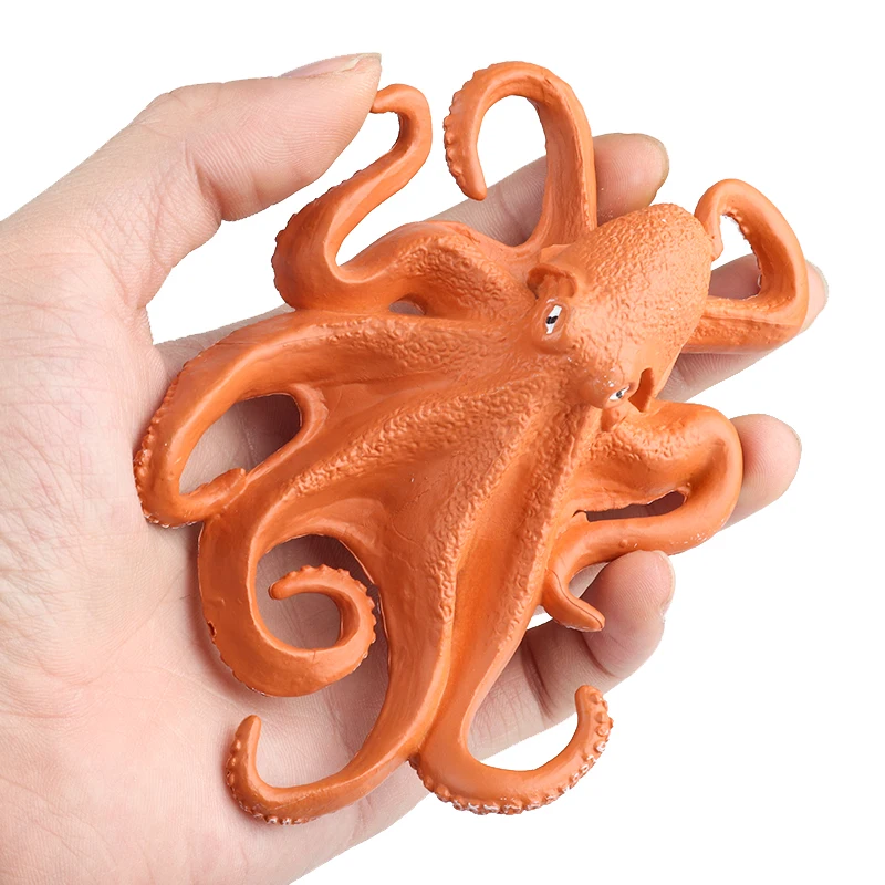 Oenux Sea Life Animals Octopus Whale Shark Turtle Manatee Dolphin Penguin Model Action Figures PVC Ocean Education Kid Toy Gift