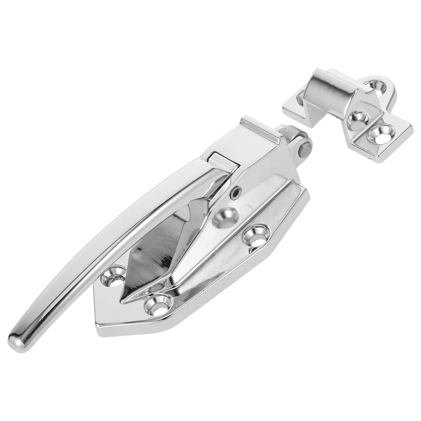 1Set Zinc Alloy Oven Door Handle Replacement Heavy Duty Freezer Cooler Steam Cabinet Door Latch Zinc Alloy Replacement Handle