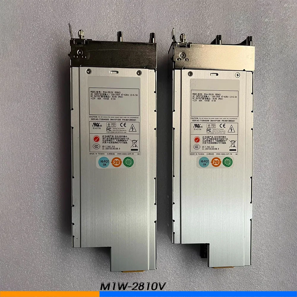 

2 шт. для Zippy M1W-2810V ROHS B 012890001 Серверный блок питания 810 Вт