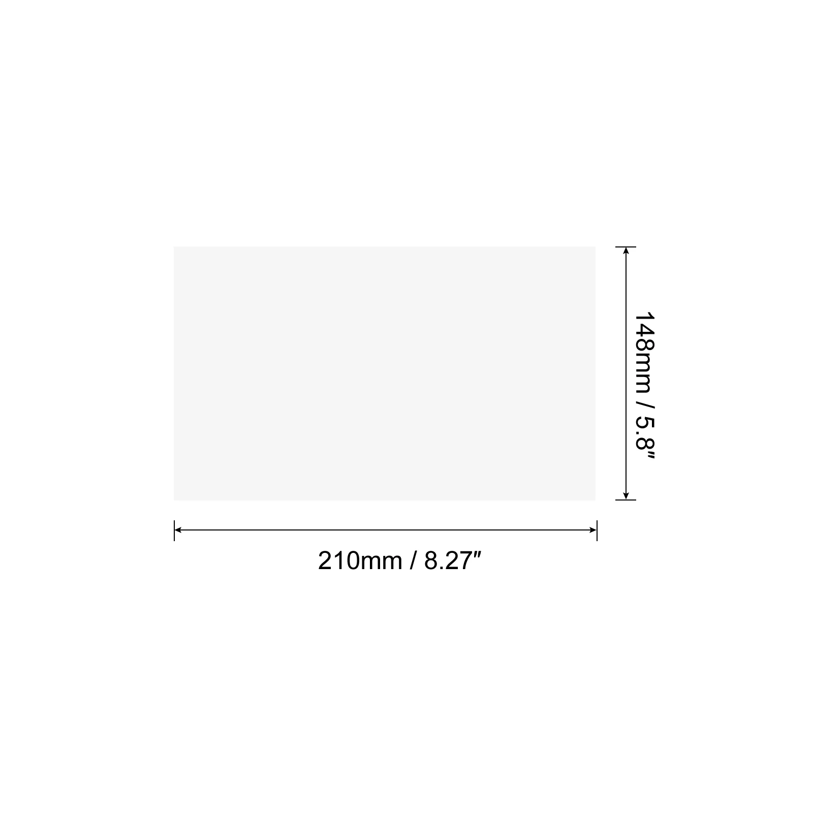 25/50 Adhesive Sheets A5 Writing Paper Sticker Full Sheet Shipping Label for Copier Laser or Inkjet Printer White (1Label/Sheet)