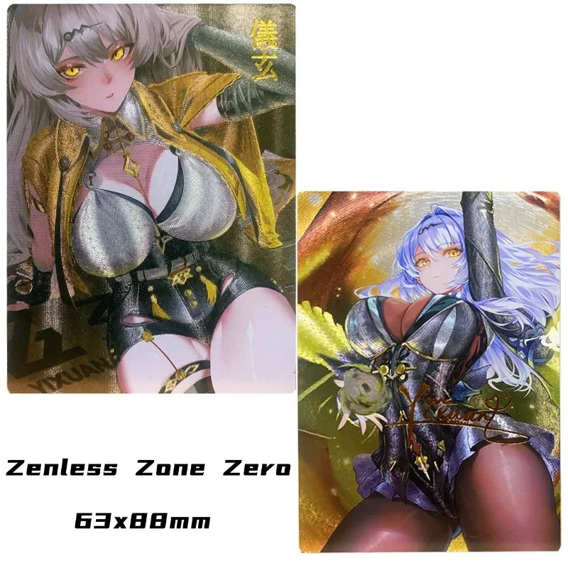 

2 шт./компл. Zenless Zone Zero Series анимационный мультфильм DIY преломление флэш-карта самодельная ZZ Yixuan игровая коллекционная карта игрушка в подарок