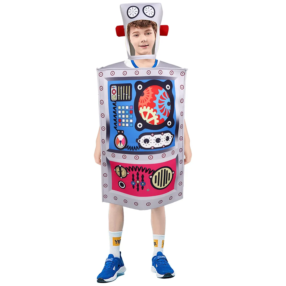 Loween Roet Robot Cosplay Costume Performance danse tenue école scène Role-plang vêtements fibre de Polyester 00%