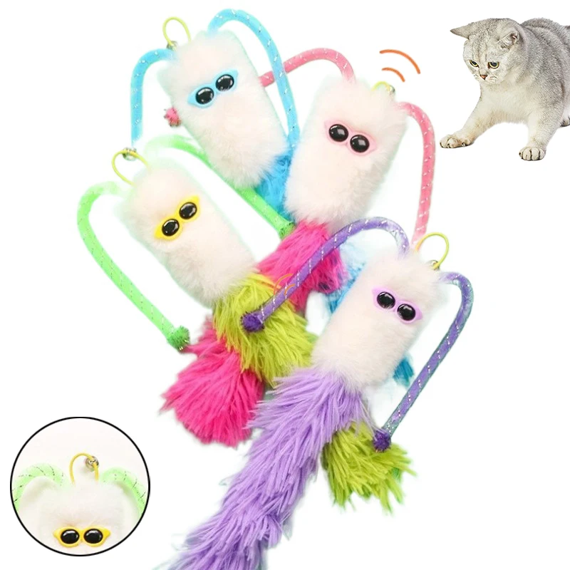 Katze Spielzeug Lustige Katzenminze Plüsch Puppe Interaktive Haustier Spielzeug Zähne Schleifen Katzenminze Spielzeug Kätzchen Kauen Sound Biss-beständig Haustier Spielzeug
