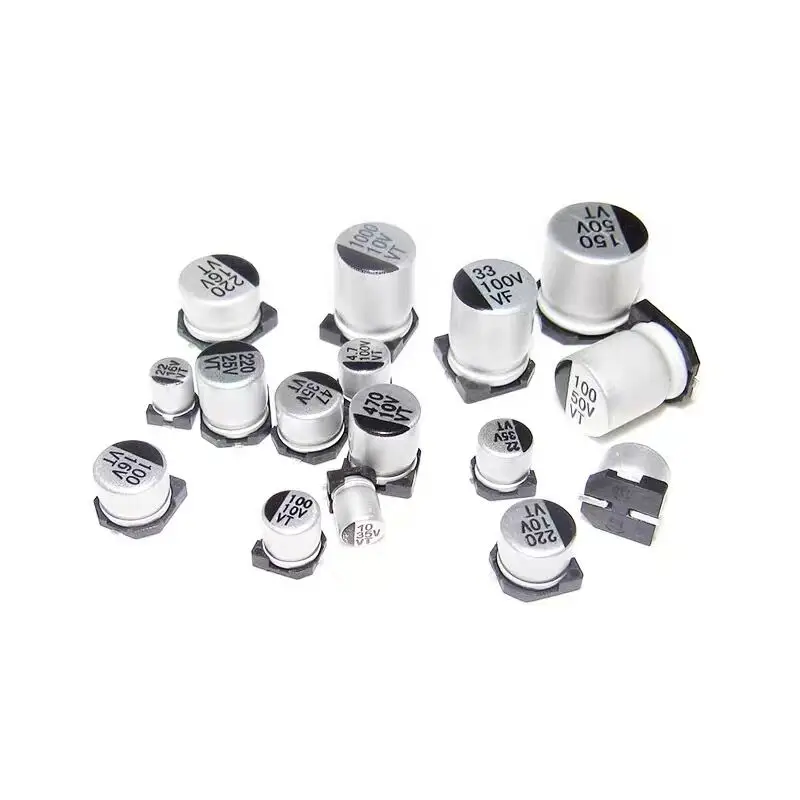 

13valuesX10pcs=130pcs Chip Aluminum Capacitor Electrolysis 10v 16v 25v 50v 1UF 2.2UF 4.7UF 10UF 22UF 47UF 100UF 220UF SMD