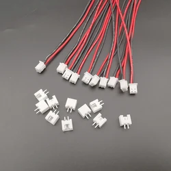 5/10Sets 1S 2 Pin 2.54mm Pitch JST-XH Connector Male and Female Plug Socket RC Lipo Battery Balancer Charger 22AWG Silicone Wire