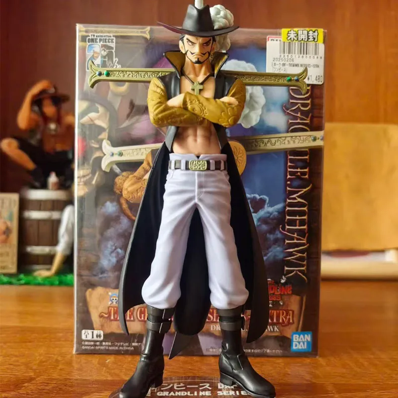 Bandai Banpresto Piece Dxf The Grandline Series Sabo Dracule Mihawk Pvc Action Figure Model Anime Original Doll Desktop Ornament