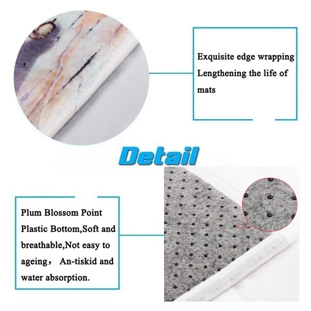 Custom Shower Curtain Bathroom Waterproof Curtains Customized Personalise Photo Polyester Bath Curtain Set Decor Toilet Lid Mat view 5