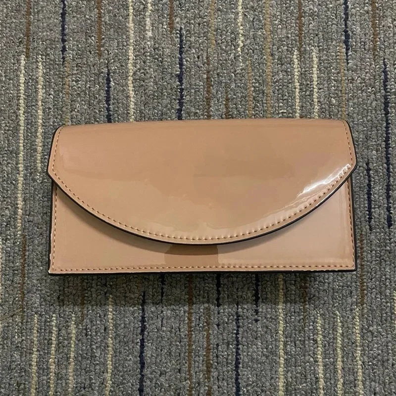 المرأة المحمولة سلسلة مساء حقيبة حفلة مأدبة حجر الراين الأساسية عادية ماتي مستطيلة براءات الاختراع والجلود حقيبة كتف Crossbody