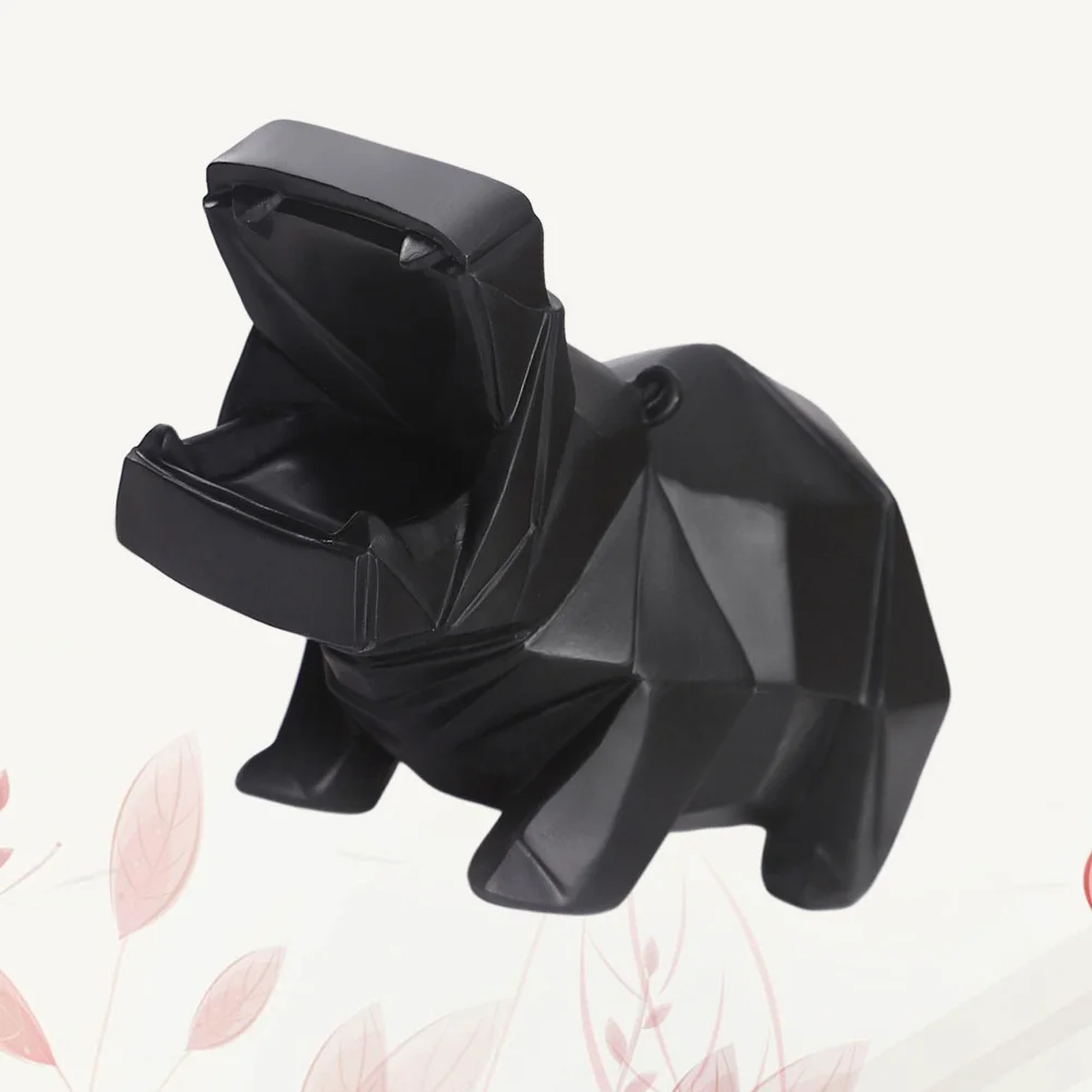 

Creative Hippo Shaped Saving Pot Black Coin Bank for Kids Money Box Desktop Decoration Home Office Household Adornment Gift