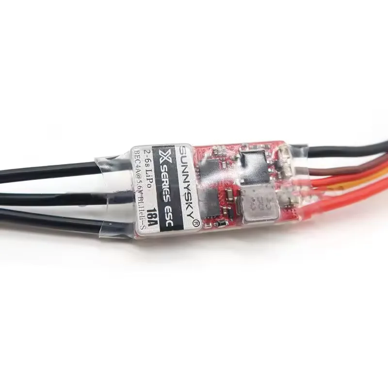 SunnySky Xseries 18A ESC 2-6S LiPo With BEC 4A@5.6V Speed Controllers For RC Drone F3P Fixed Wing thumbnail 3