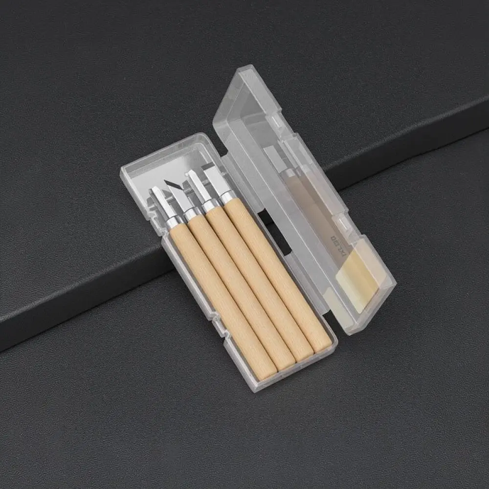 For For Delixi Woodworking Sculpting Chisel Kit Professional Manual Carving Knives Handheld Wood Craft Hobby Whittling Cutter