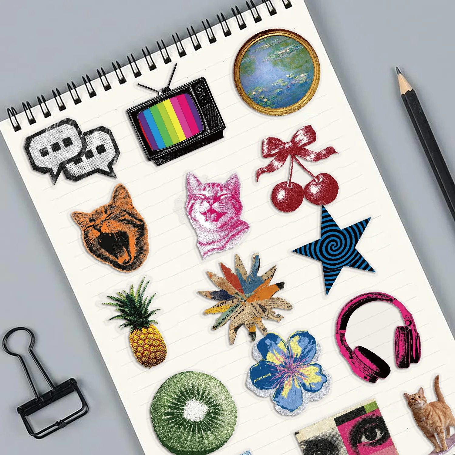 50Pcs Cool Y2K Creative INS Style Stickers Y2k Gothic Decals For Phone Laptop Suitcase Notebook Skateboard Waterproof Stickers view 5