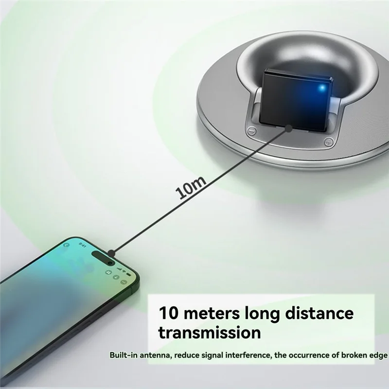 -BOFF Bluetooth 5.4 аудиоприемник для Iphone Ipod 30-контактный беспроводной музыкальный адаптер, стерео A2DP для 30-контактных док-станций
